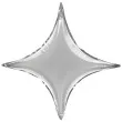balon foliowy gwiazda z nieba srebrny partydeco 18 str
