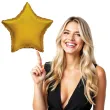 balon foliowy gwiazda zloty flexmetal 9 str