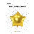 balon foliowy gwiazda zloty metalik 27 str