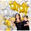 balon foliowy gwiazda zloty srebrny godan 19 3 szt rnd