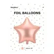 balon foliowy gwiazdka rozowe zloto partydeco 19 str