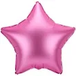 balon foliowy gwiazdka rozowy satynowy partydeco 19 str