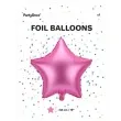 balon foliowy gwiazdka rozowy satynowy partydeco 19 str