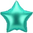 balon foliowy gwiazdka zielony satynowy partydeco 19 str