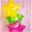 balon foliowy gwiazdka zolty transparentny partydeco 19 str