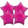balon foliowy gwiazdy opalizujace magenta godan 19 4 szt str