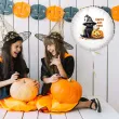 balon foliowy halloween cukierek albo psikus z kotem bialy 18 rnd