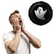 balon foliowy halloween duch czarny 18 rnd