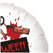 balon foliowy halloween krwawe narzedzia z plamami krwi biay 18 rnd
