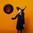 balon foliowy halloween reka we krwi czarny 18 rnd