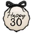 balon foliowy happy 30 kokardka dekoracja na 30 urodziny trzydziestke kremowy 20 9 shp