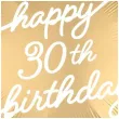 balon foliowy happy 30th birthday glamour dekoracja na 30 urodziny bialo zloty 18 rnd