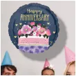 balon foliowy happy anniversary tort jubileuszowy amscan 19 rnd