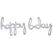 balon foliowy happy bday srebrny amscan 39 shp