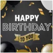balon foliowy happy birhday urodziny czarny godan 18 rnd