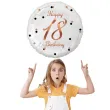 balon foliowy happy birthday 18 b c rozowe zloto godan 18 rnd