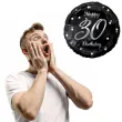balon foliowy happy birthday 30 b c czarno srebrny godan 18 rnd