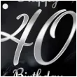 balon foliowy happy birthday 40 b c czarno srebrny godan 18 rnd