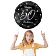 balon foliowy happy birthday 50 b c czarno srebrny godan 18 rnd