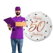 balon foliowy happy birthday 50 b c rozowe zloto godan 18 rnd