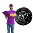 balon foliowy happy birthday 60 b c czarno srebrny godan 18 rnd