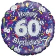 balon foliowy happy birthday 60 fioletowy oaktree 18 rnd