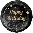 balon foliowy happy birthday b c czarno zloty godan 18 rnd