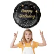 balon foliowy happy birthday b c czarno zloty godan 18 rnd