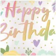 balon foliowy happy birthday boho rosliny dekoracja na urodziny 18 rnd