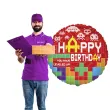 balon foliowy happy birthday bricks flexmetal 18 rnd