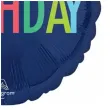 balon foliowy happy birthday dekoracja na urodziny granatowy 18 rnd