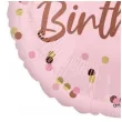 balon foliowy happy birthday dekoracja na urodziny rozowy amscan 18 rnd