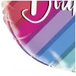 balon foliowy happy birthday dekoracja na urodziny teczowy unique 18 rnd