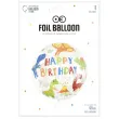 balon foliowy happy birthday dinozaury partypal 18 rnd