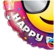 balon foliowy happy birthday emotka w okularach qualatex 18 rnd