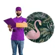 balon foliowy happy birthday flamingo folat 18 rnd