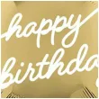 balon foliowy happy birthday glamour dekoracja na urodziny bialo zloty 18 rnd