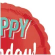 balon foliowy happy birthday impreza amscan 18 rnd
