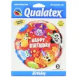 balon foliowy happy birthday jungle party qualatex 18 rnd