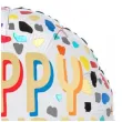 balon foliowy happy birthday kolorowe konfetti dekoracja na urodziny bialy 18 rnd