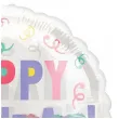 balon foliowy happy birthday konfetti dekoracja na urodziny amscan 20 rnd