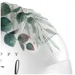 balon foliowy happy birthday liscie bialy premioloon 18 rnd