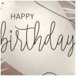 balon foliowy happy birthday liscie kremowy premioloon 18 rnd
