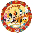 balon foliowy happy birthday mickey i przyjaciele amscan 18 rnd