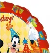 balon foliowy happy birthday mickey i przyjaciele amscan 18 rnd