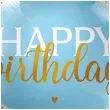 balon foliowy happy birthday niebieski amscan 18 rnd
