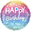 balon foliowy happy birthday ombre godan 18 rnd