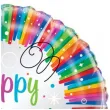balon foliowy happy birthday rainbow unique 18 rnd