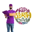 balon foliowy happy birthday retro bold folat 18 rnd