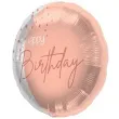 balon foliowy happy birthday rozowe zloto folat 18 rnd